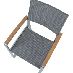 Garden Pleasure Tischgruppe AVA 7-tlg. Aluminium, Nonwood, Kunststoffgewebe