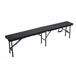 Garden Pleasure Tisch-Set VENTANA, 3-teilig Stahl / Kunststoff HDPE, schwarz