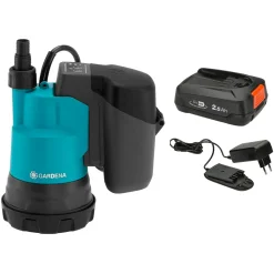 Gardena Akku-Klarwasser-Tauchpumpe-Set 2000/2 18V P4A 3-teilig
