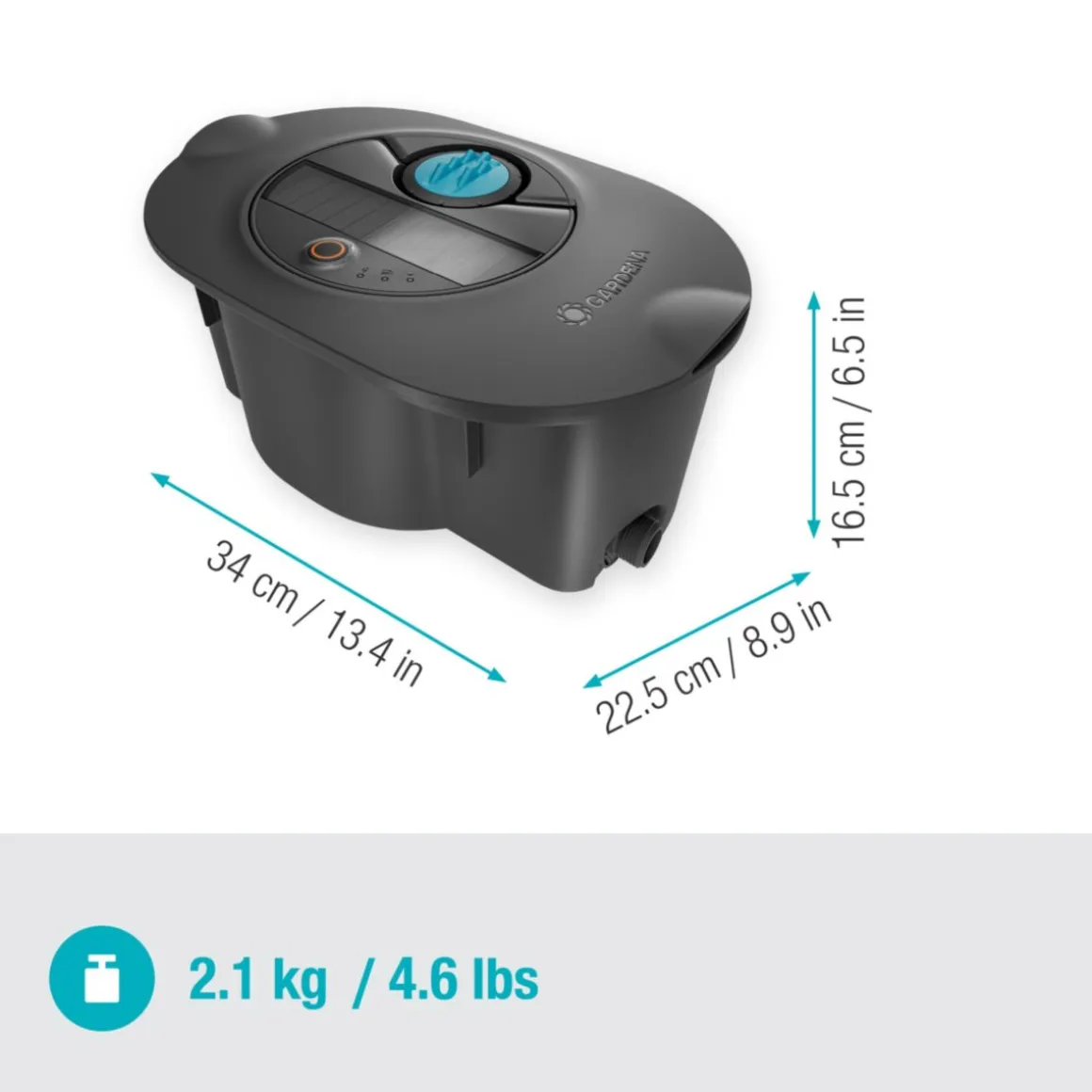 Gardena Bewässerungssystem Pipeline AquaPrecise solar