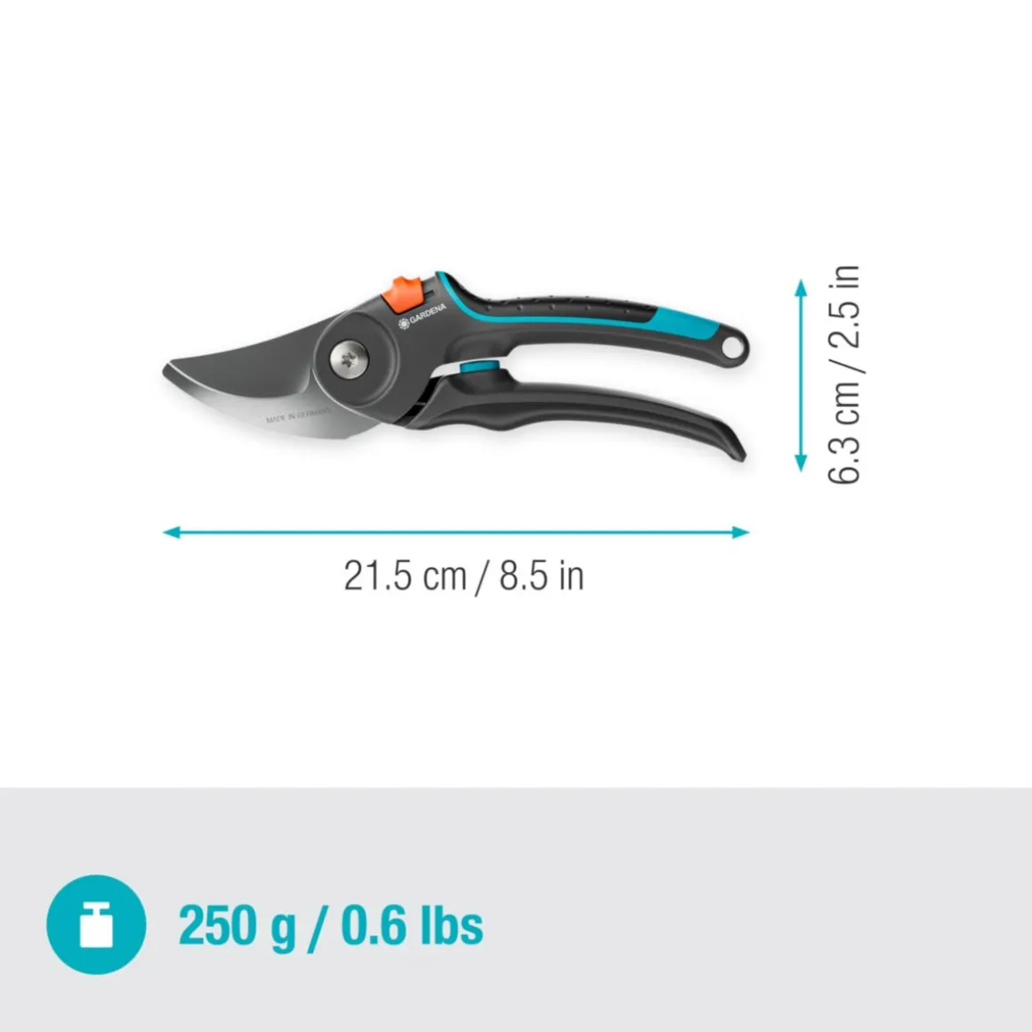 Gardena Gartenschere PremiumCut Amboss 20 mm