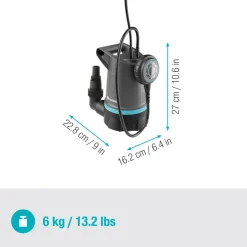 Gardena Klarwasser-Tauchpumpe 20000 BASIC 20.000 l/h mit Schwimmschalter