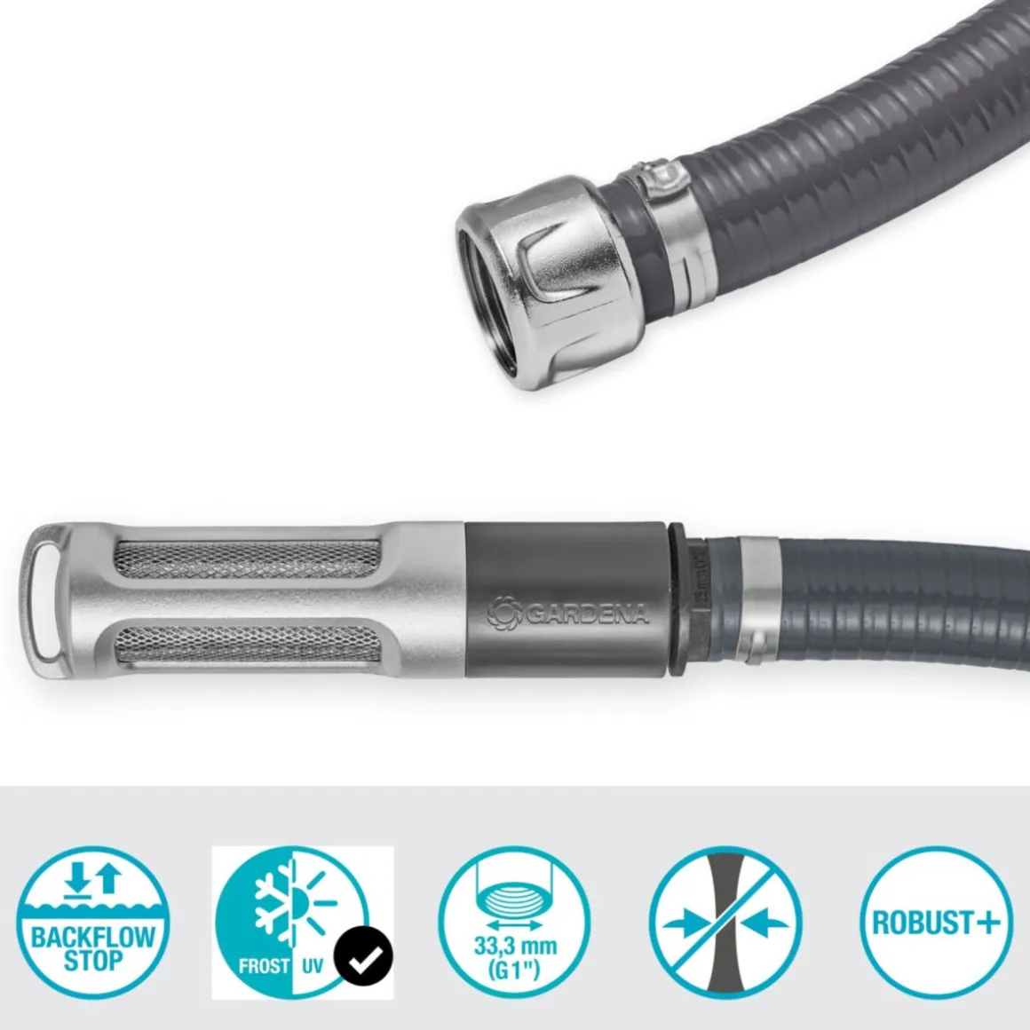 Gardena Sauggarnitur mit 7 m Saugschlauch