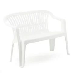 Gartenbank Diva 116 cm weiß