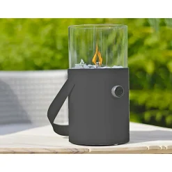 Gas-Windlicht Cosiscoop schwarz 16 x 30 x 16 cm
