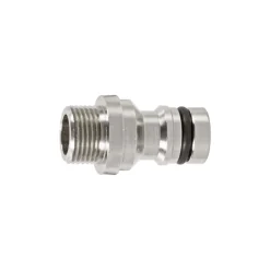 GEKA Gerätestecker vernickelt