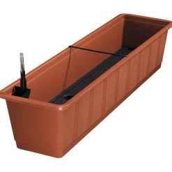 Geli Blumenkasten Aqua-Green plus braun 80 cm