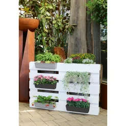 Geli Pflanzgefäß Easy 34 x 14 cm betonfarben hell