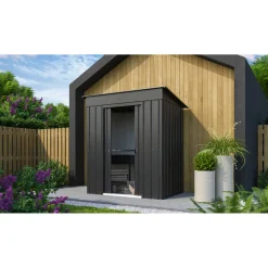 Globel Pultdach „Silikon“, 124x180cm, anthrazit