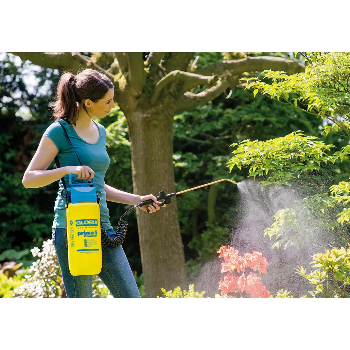 Gloria Drucksprühgerät Prima 5 Comfort 5 L inkl 2,5m Spiralschlauch