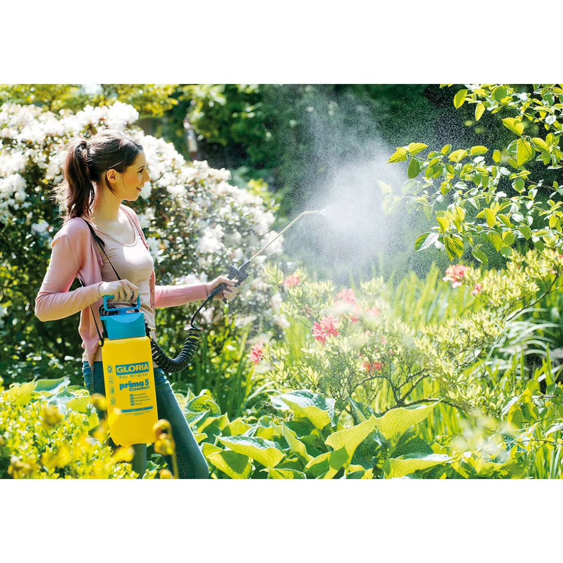 Gloria Drucksprühgerät Prima 5 Comfort 5 L inkl 2,5m Spiralschlauch
