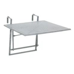 Greemotion Testrut Balkonhängetisch XL Toulouse eisengrau 70 x 88 x 47-79 cm