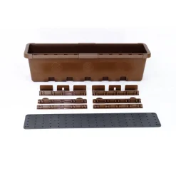 GreenLife Blumen- und Kräuterbox terrabraun, 5 Stück