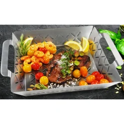 Grillkorb groß 35 x 29,5 x 6,5 cm