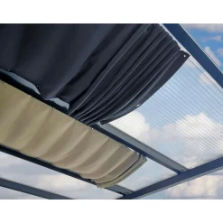 gutta Maßgefertigte Seilspannmarkise sand