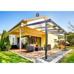 gutta Terrassenüberdachung 4 x 3 m anthrazit