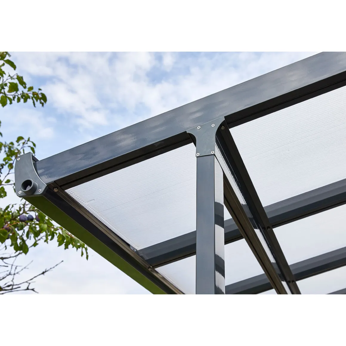 gutta Terrassenüberdachung Standard anthrazit 306 x 406 cm