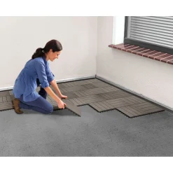 Hartmann WPC-Klickfliese anthrazit 30 x 30 cm