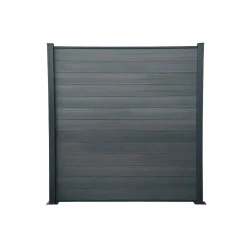 Hartmann WPC Steckzaunsystem anthrazit 6er-Pack