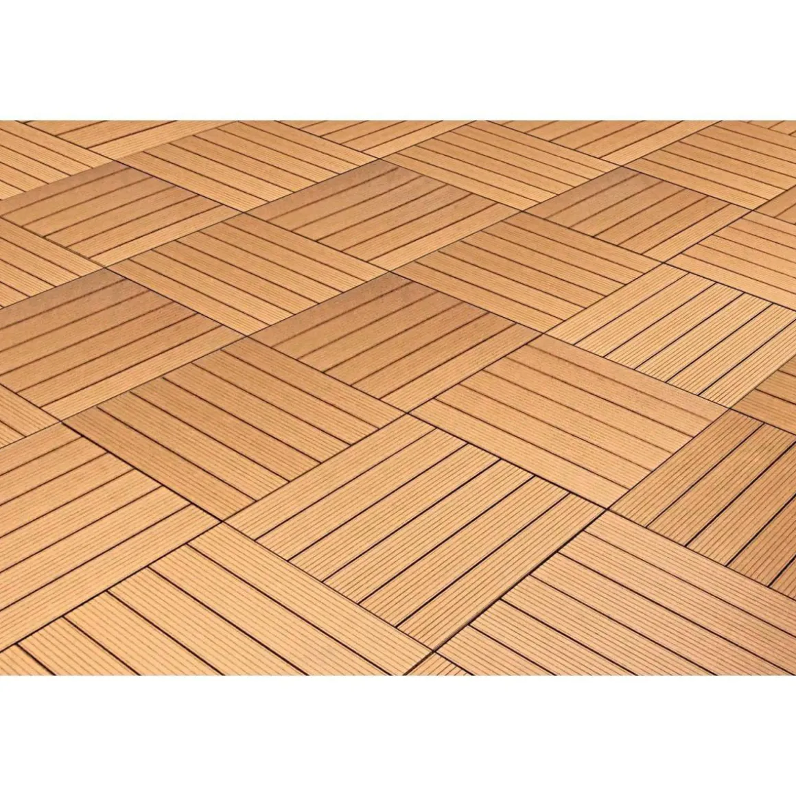 Hartmann WPC-Klickfliese braun 60 x 60 cm