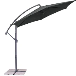 Haveson Ampelschirm Salerno 300 cm Anthrazit