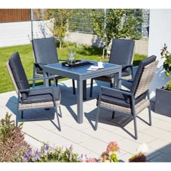 Haveson Ausziehtisch Atlanta grau