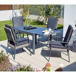 Haveson Ausziehtisch Atlanta grau