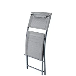 Haveson Balkon-Set Brüssel anthrazit bestehend aus 2 Stühlen und 1 Tisch