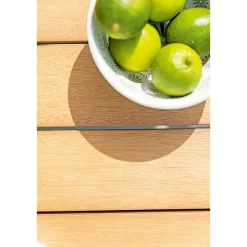 Haveson Balkontisch Rhodos 60-120 x 74 x 60 cm Eukalyptusholz