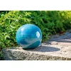Haveson Dekokugel Feine Rille Durchmesser 15 cm türkis