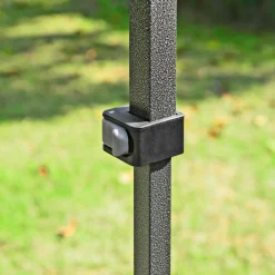 Haveson Faltpavillon LxBxH 367 x 366 x 340 cm Farbe grau Stahlrahmen Überzug aus Polyester