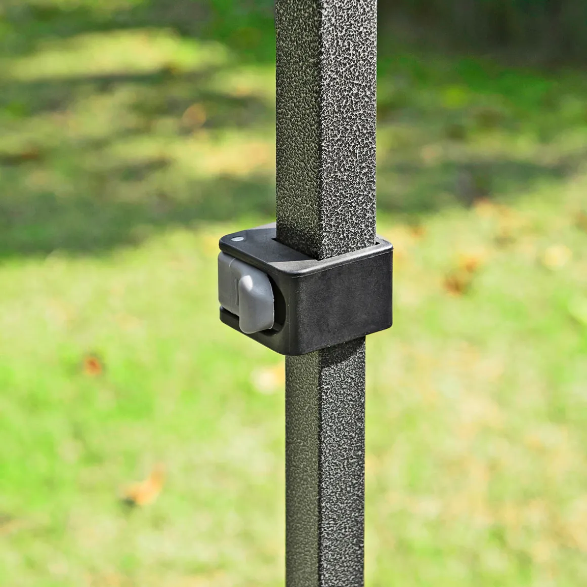 Haveson Faltpavillon LxBxH 367 x 366 x 340 cm Farbe grau Stahlrahmen Überzug aus Polyester