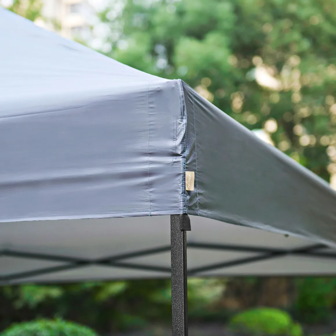 Haveson Faltpavillon LxBxH 367 x 366 x 340 cm Farbe grau Stahlrahmen Überzug aus Polyester