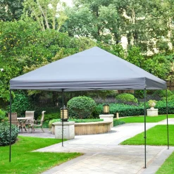 Haveson Faltpavillon LxBxH ca 298 x 295 x 272 cm grau