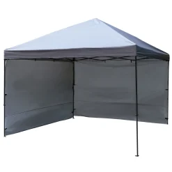 Haveson Faltpavillon Seitenwände 2stk grau 300 cm