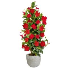 Haveson Fibreclaykübel Durchmesser 45 x 38 cm Natursteinoptik