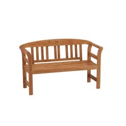 Haveson Gartenbank Lorient 130 x 79 x 50 cm mit Rosendekor