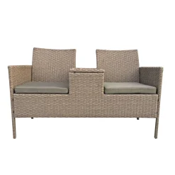 Haveson Gartenbank Paris 2-Sitzer mit Mitteltisch