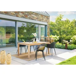 Haveson Gartentisch Mykonos Akazienholz 180 x 75 x 100 cm