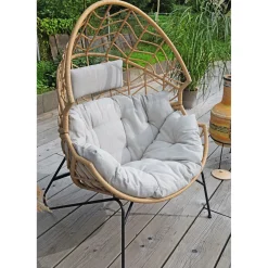 Haveson Loungesessel Pristina inkl Sitzauflage und Kopfkissen