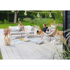 Haveson Loungesessel Pristina inkl Sitzauflage und Kopfkissen