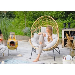 Haveson Loungesessel Pristina inkl Sitzauflage und Kopfkissen