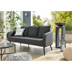 Haveson Outdoorsofa Novara wetterfester LIKA-TEX Bezugsstoff anthrazit Aluminiumgestell