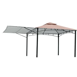 Haveson Pavillon cappuccinofarben 330 x 330 cm