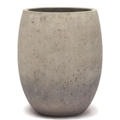 Haveson Pflanzgefäß Balloon Rough hoch Durchmesser 40 x 50 cm grau