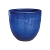 Haveson Pflanztopf Bern II Durchmesser 32 x 29 cm blau glasiert