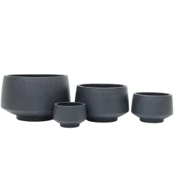 Haveson Pflanztopf PORES LxBxH 41 x 41 x 26 cm anthrazit