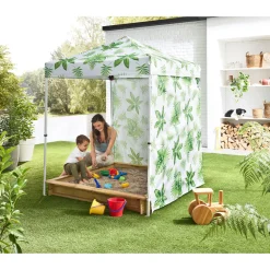 Haveson Push-Up Mini-Faltpavillon PALM LEAF 150 x 150 cm