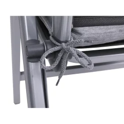 Haveson Sitzauflage Hochlehner 118x48x4cm hellgrau