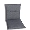 Haveson Sitzauflage Niederlehner 100x48x4cm anthrazit